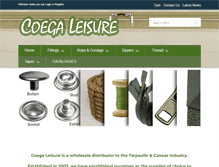 Tablet Screenshot of coegaleisure.com